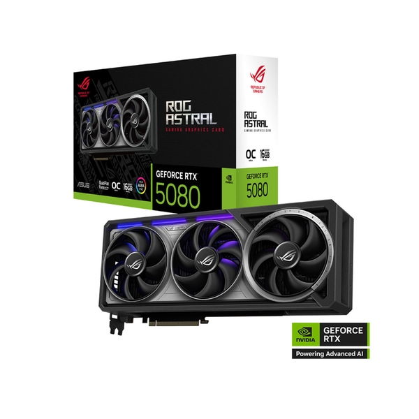 Card đồ họa Asus ROG Astral GeForce RTX 5080 16GB OC Edition (GDDR7/ 256 bit)