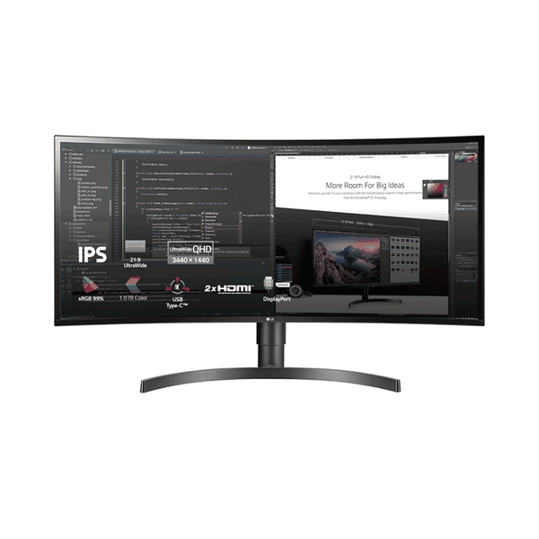 Màn hình LG 34WN80C-B (34inch/WQHD/IPS/60Hz/5ms/240nits/HDMI+DP+USBC+Audio/Loa/Cong)