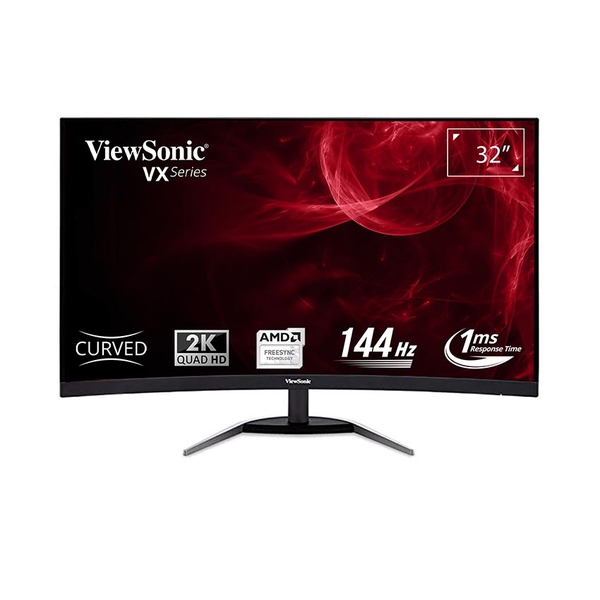 Màn hình ViewSonic VX3268-2KPC-MHD cong 32 inch QHD,FreeSync, SuperClear® VA, 144Hz, 1ms(MPRT), loa kép