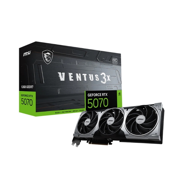 Card đồ họa MSI GeForce RTX 5070 12G VENTUS 3X OC (GDDR7/ 192 bit)