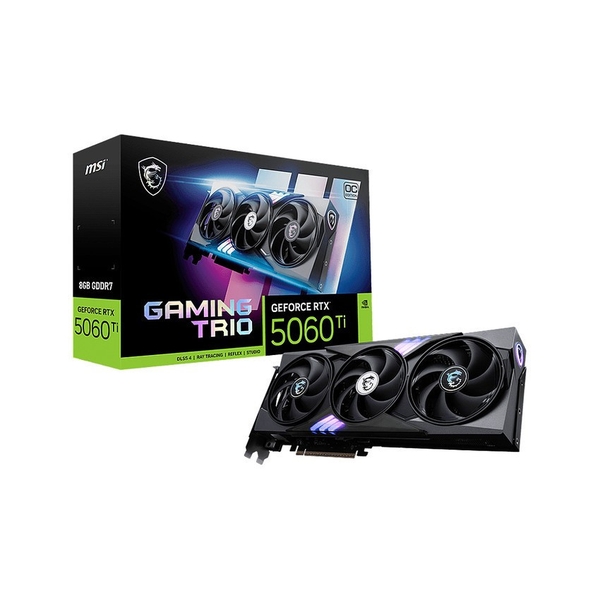 Card đồ họa MSI GeForce RTX 5060 Ti 8G GAMING TRIO OC (GDDR7/ 128 bit)