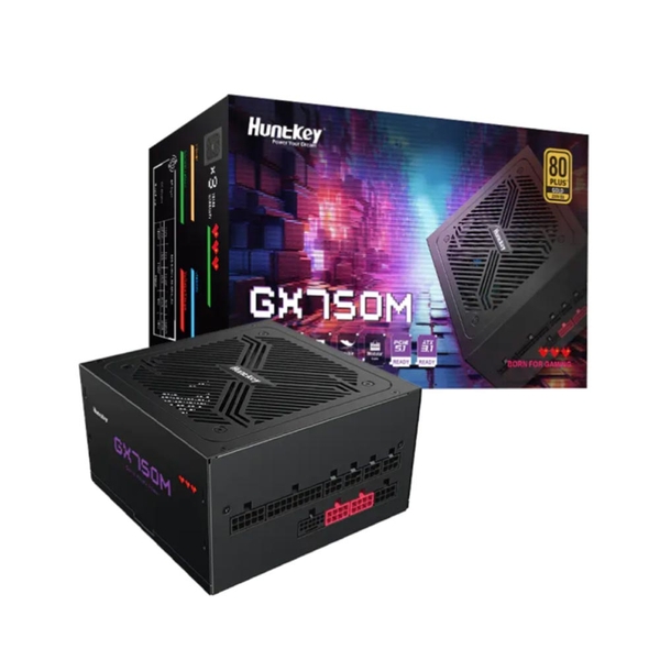 Nguồn máy tính Huntkey GX750M (750W/ 80 Plus Gold/ Full-Modular/ ATX/ Đen)