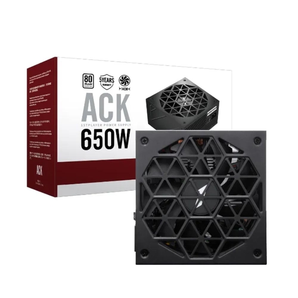 Nguồn máy tính FIRST PLAYER ACK-STD-650 650W Black (80 PLUS)