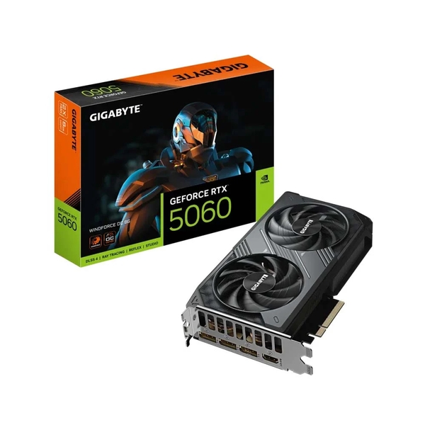 Card đồ họa Gigabyte GeForce RTX 5060 WINDFORCE OC 8G GDDR7 (N5060WF2OC-8GD)