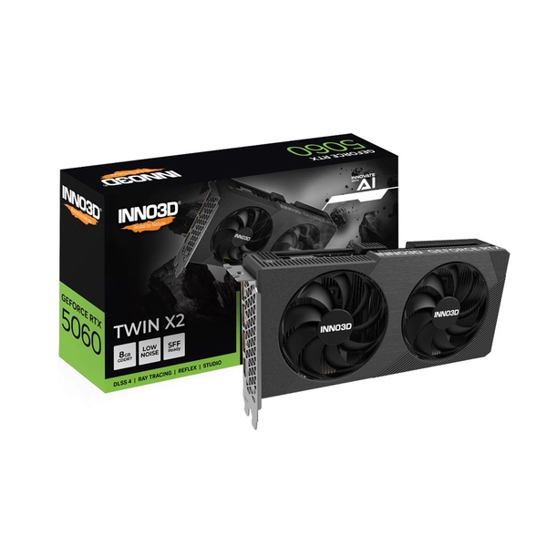 Card đồ họa Inno3D GeForce RTX 5060 Twin X2 8GB (GDDR7/ 128 bit)
