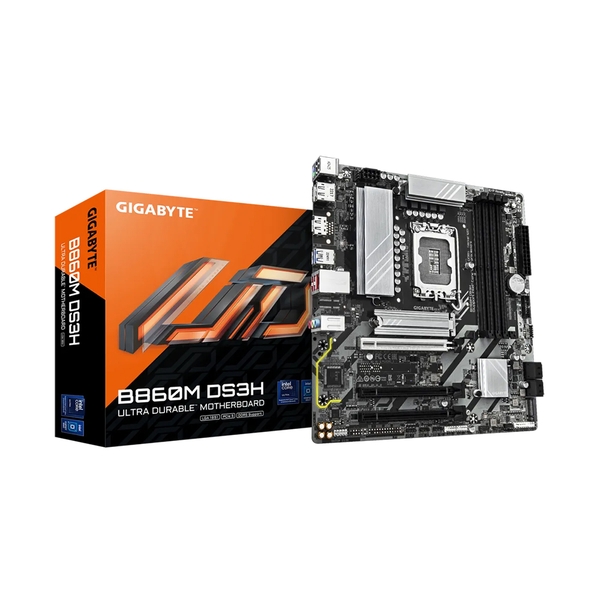 Mainboard Gigabyte B860M DS3H DDR5 (Intel B860/ Socket 1851/ M-ATX/ 4 khe ram/ 2.5 Gigabit LAN)
