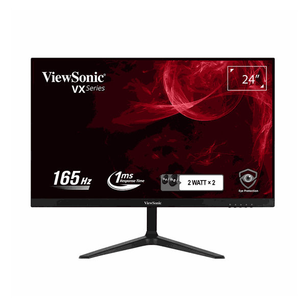 Màn hình ViewSonic VX2418-P-MHD ( 23.8 inch/FHD/VA/ AMD FreeSync™ Premium/165Hz/1ms/250nits/loa kép/DP )