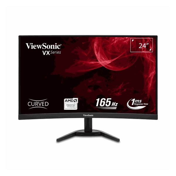 Màn hình ViewSonic VX2468-PC-MHD cong gaming 24 inch, VA, 165Hz, 1ms, AMD FreeSync™ Premium