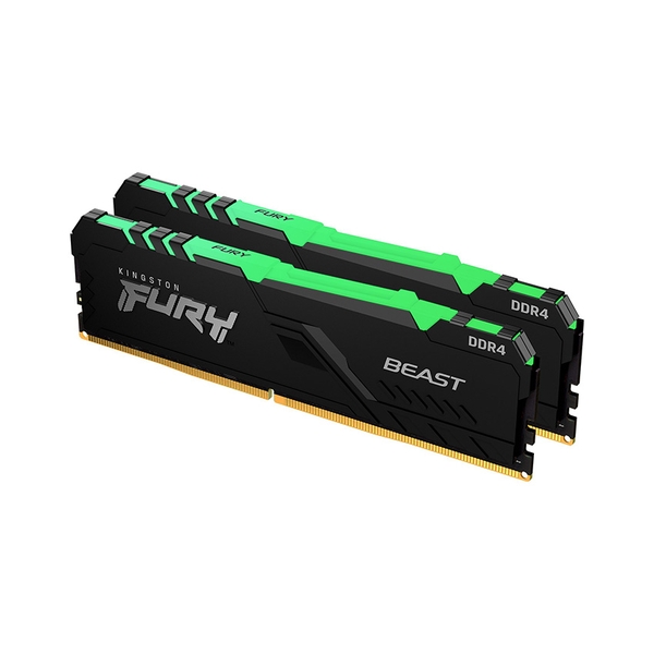 Ram PC Kingston Fury Beast RGB 32GB (2x16GB) DDR4 3600Mhz tản nhiệt