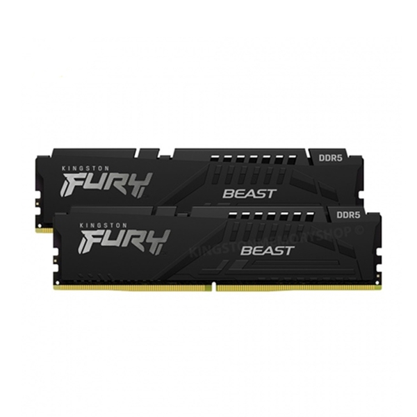 Ram PC Kingston DDR5 64GB 5600 Mhz CL40 DIMM Kit (2 x 32G) FURY Beast Black XMP - KF556C40BB2K2-64