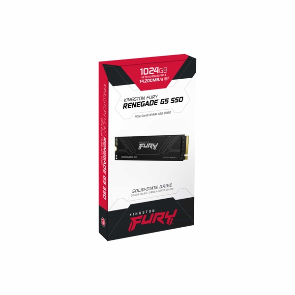 Ổ SSD Kingston FURY Renegade G5 1TB (NVMe PCIe/ Gen5.0x4 M2.2280/ 14200MB/s/ 11000MB/s)