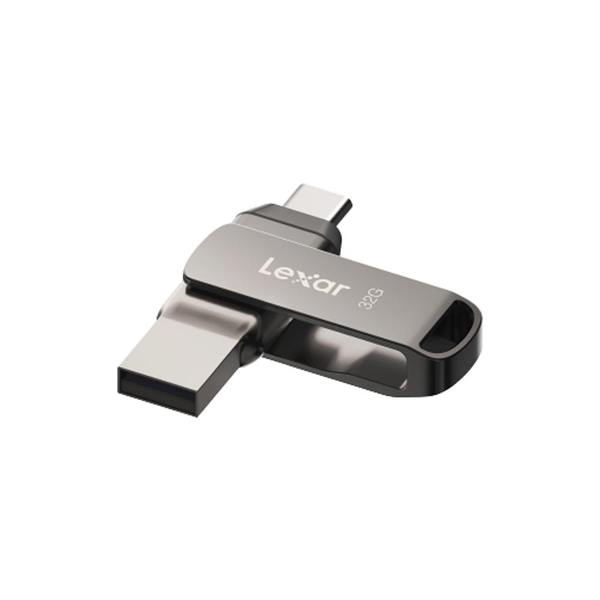 USB Lexar JumpDrive D400 OTG 32Gb USB-A và USB-C Màu ghi