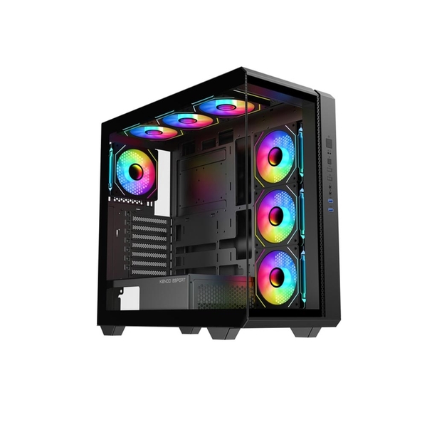 Vỏ máy tính KENOO ESPORT FK810 - Màu Đen (Mid Tower/ E-ATX/ Đen)