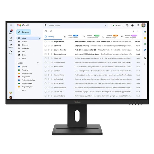 Màn hình Lenovo Think Vision E27-40 64BCMAR4VN (27Inch/ Full HD/ 4ms/ 100HZ/ 300cd/m2/ IPS/ Loa)