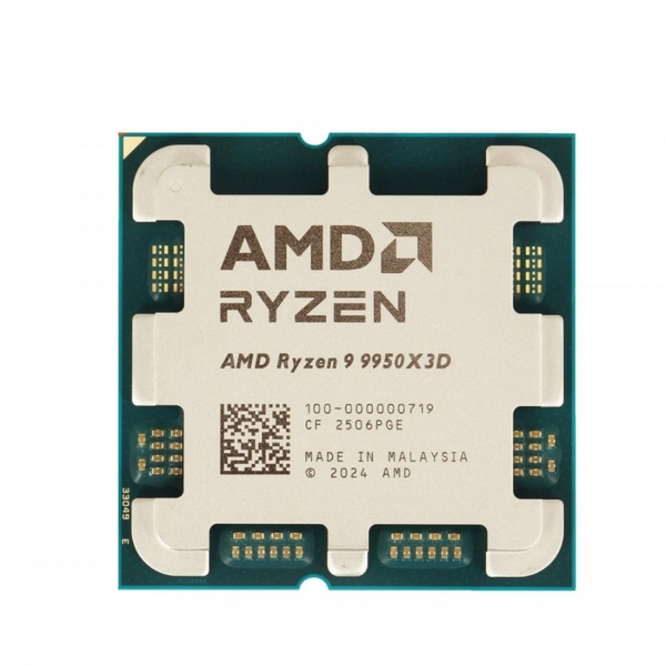 CPU AMD Ryzen 7 9850X3D TRAY (Socket AM5/ Base 4.7 Ghz/ Turbo 5.6GHz/ 8 Cores/ 16 Threads/ Cache 96MB)