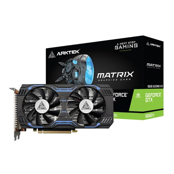Card đồ họa Arktek GeForce GTX 1660 Ti 6GB (GDDR6/ 192 bit)