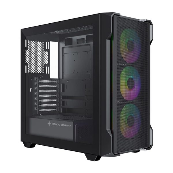 Vỏ máy tính KENOO ESPORT FM800 - V3 - Màu Đen (Mid Tower/ E-ATX/ Đen)