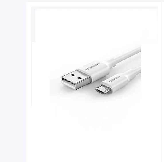 Cáp sạc truyền dữ liệu USB 2.0 sang MICRO USB hỗ trợ sạc nhanh Ugreen 60142 1,5M màu Trắng