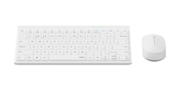 Bộ Bàn phím & Chuột không dây Rapoo 8000GT trắng