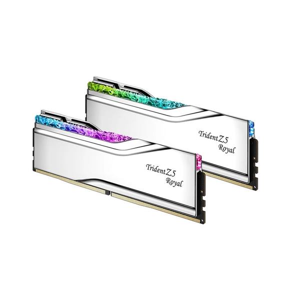RAM Desktop Gskill Trident Z Royal RGB (F5-6400J3239G32GX2-TR5S) 64GB (2x32GB) DDR5 6400 MHz