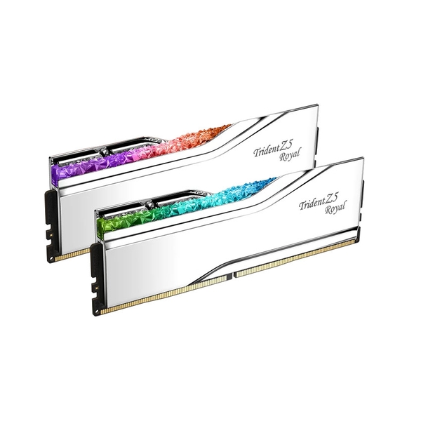 RAM Desktop Gskill Trident Z5 ROYAL RGB Sliver (F5-6400J3239F48GX2-TR5S) 96GB (2x48GB) DDR5 6400MHz