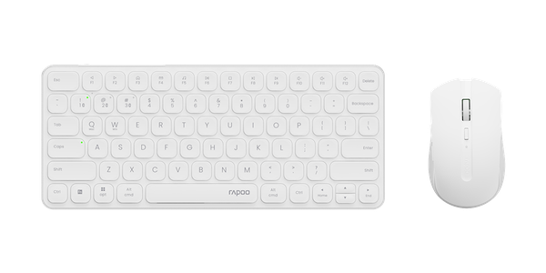 Bộ bàn phím chuột không dây Rapoo 9050S - trắng