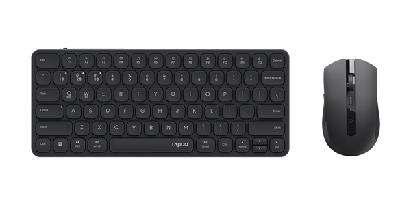 Bộ bàn phím chuột không dây Rapoo 9050S - đen