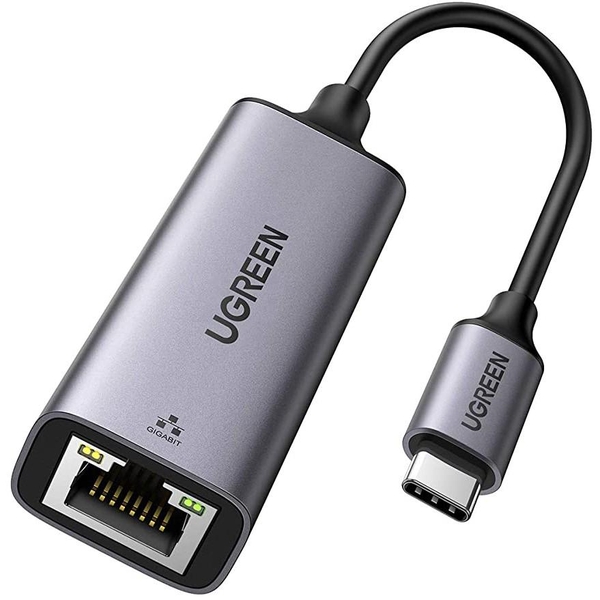 Cáp chuyển Usb Type-C to Lan 10/100/1000Mbps Ugreen 50737 vỏ nhôm