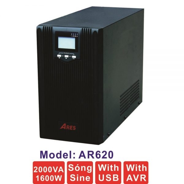 Bộ lưu điện UPS Ares AR620 (2000VA-1600W)