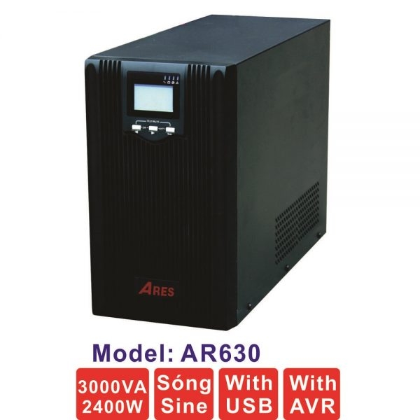 Bộ lưu điện UPS Ares AR630 (3000VA-2400W)