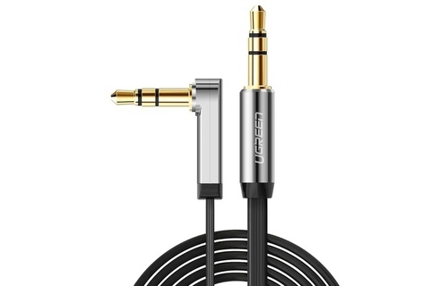 Dây loa 1 ra 1 đầu vuông góc 90 độ dài 0.5m chính hãng Ugreen 10596