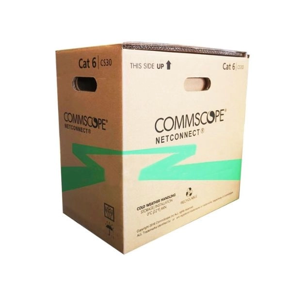 Cáp mạng AMP Commscope CAT6 4 đôi UTP thùng 305m màu xanh dương (1427071-6)