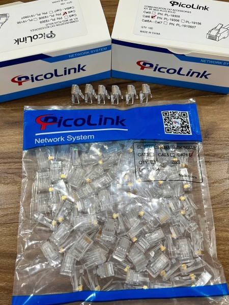 Hộp mạng RJ 45 cat6 ( 100 cái/ 1 hộp) -   đvt: hộp