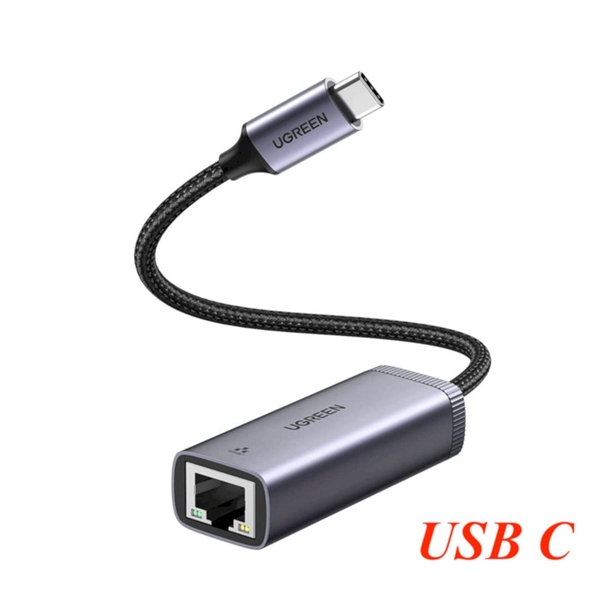 Cáp chuyển USB Type-C sang Lan 10/100/1000Mbps Ugreen 40322 vỏ nhôm