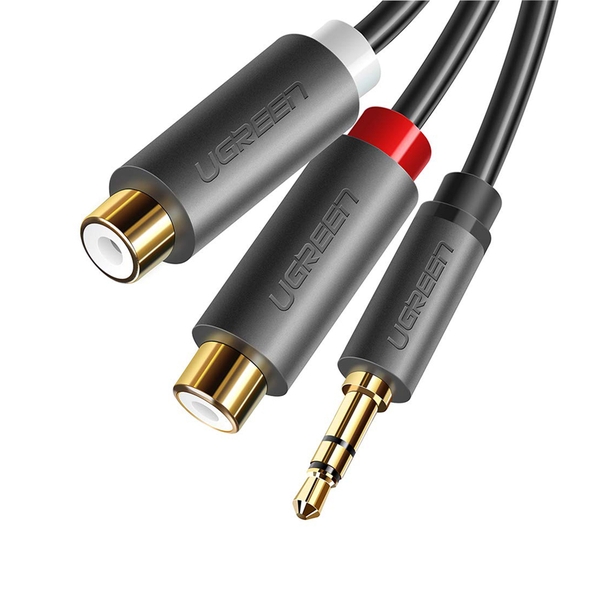 Cáp Audio Ugreen 10547 – chuyển jack 3,5mm sang 2 hoa sen (âm)