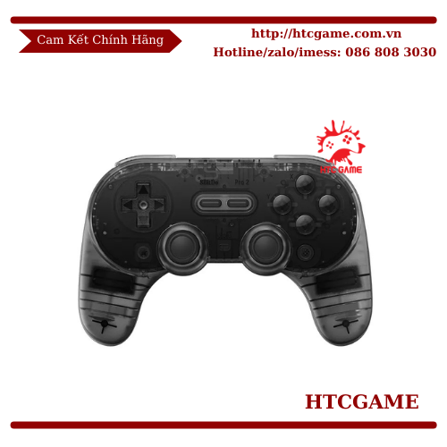 tay-cam-8bitdo-pro-2-bluetooth-gamepad-clear-black-edition