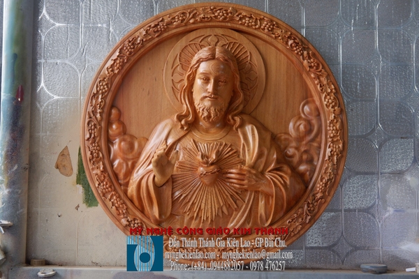 TƯỢNG PHÙ ĐIÊU CHÚA TRÁI TIM - THÁNH TÂM CHÚA