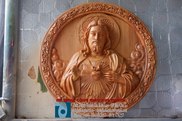 TƯỢNG PHÙ ĐIÊU CHÚA TRÁI TIM - THÁNH TÂM CHÚA