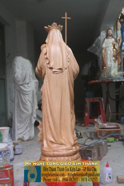 TƯỢNG ĐỨC MẸ HÀ NỘI GỖ PƠMU