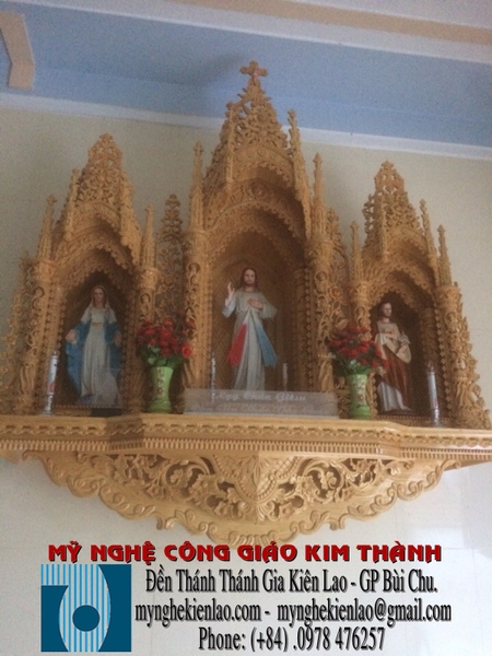 BÀN THỜ GIA ĐÌNH CÔNG GIÁO - Mẫu: T312