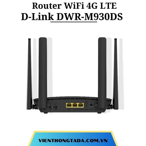 D-Link DWR-M930DS | Router WiFi 4G LTE Tốc Độ 150Mbps, Hỗ Trợ 2 Khe SIM ...