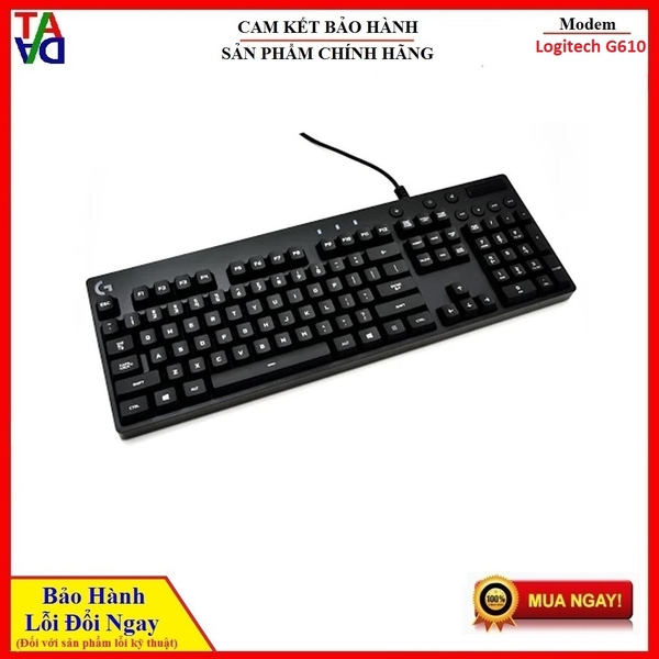 Bàn phím cơ Logitech G610 Orion - Hàng chính hãng - Bảo hành 24 tháng