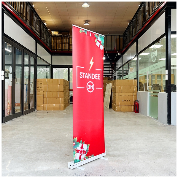 standee cuốn nhựa
