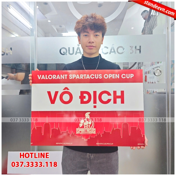 bảng trao giải thưởng