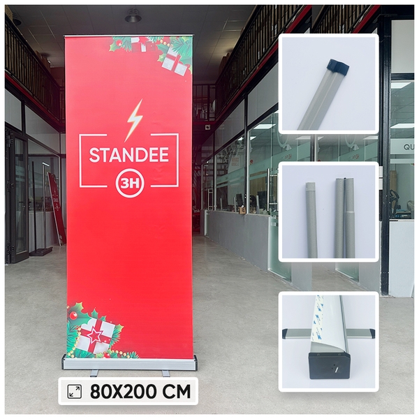 standee cuốn sắt