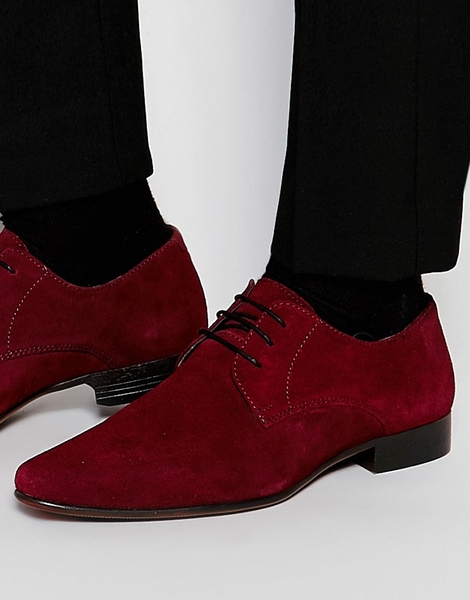Giày nhung đỏ Asos