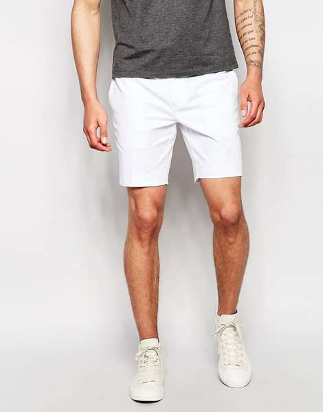 Quần short Chno màu trắng