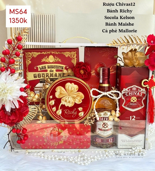 Set Quà Tết Khay Đỏ Chivas MS64
