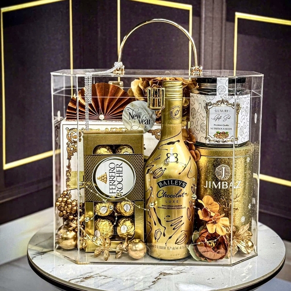 Set Quà Tết Mica Vàng Gold MS74