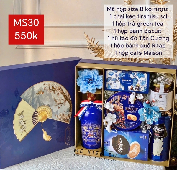 Set Quà Tết Hộp Túi Không Rượu MS30